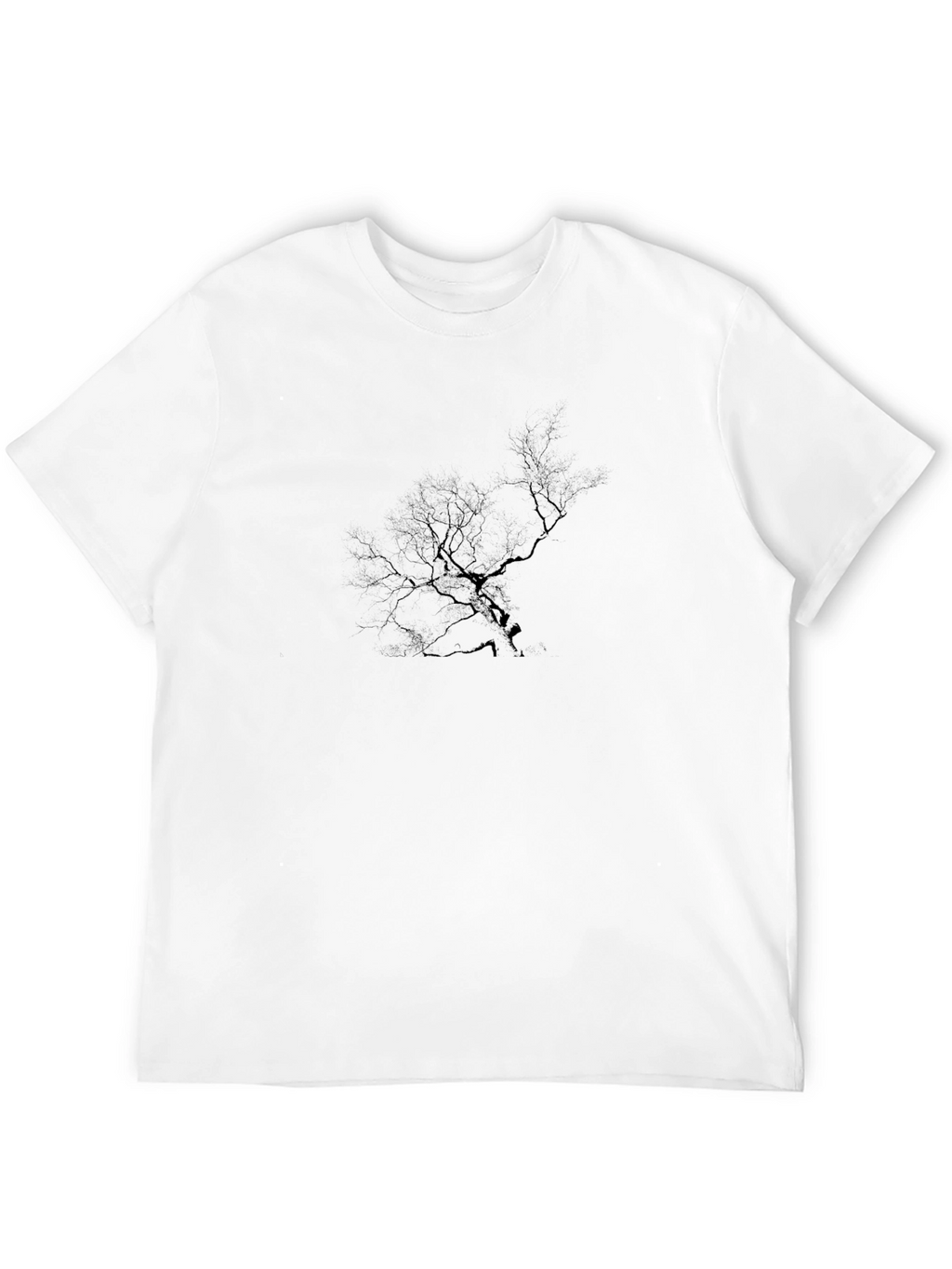 Mens Black Graphic Tree T-Shirt