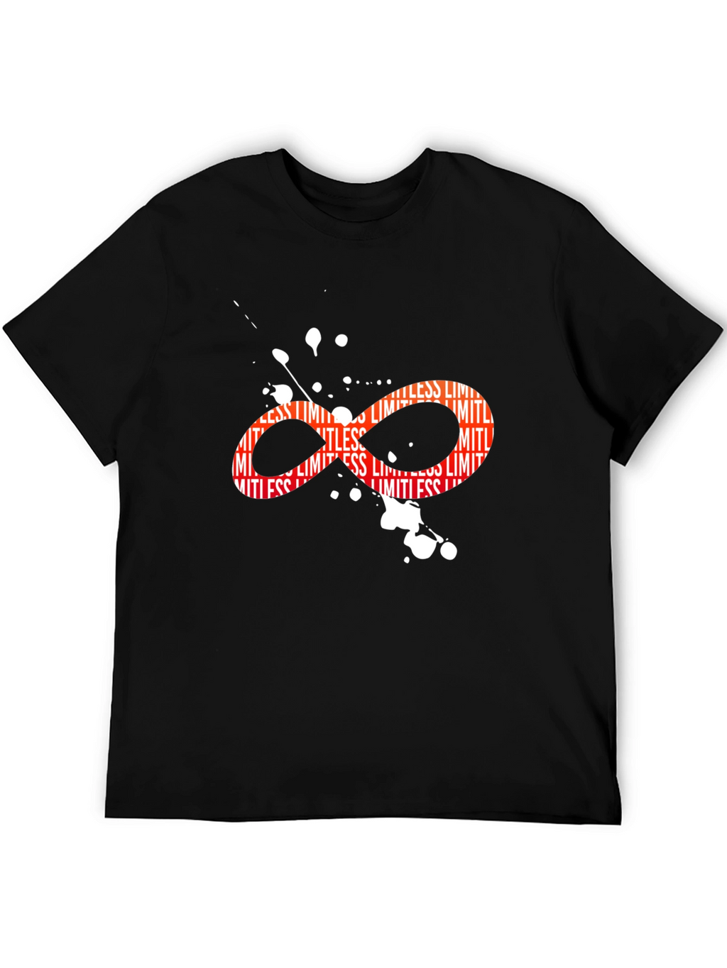 Limitless Infinity Symbol Graphic Black T-Shirt
