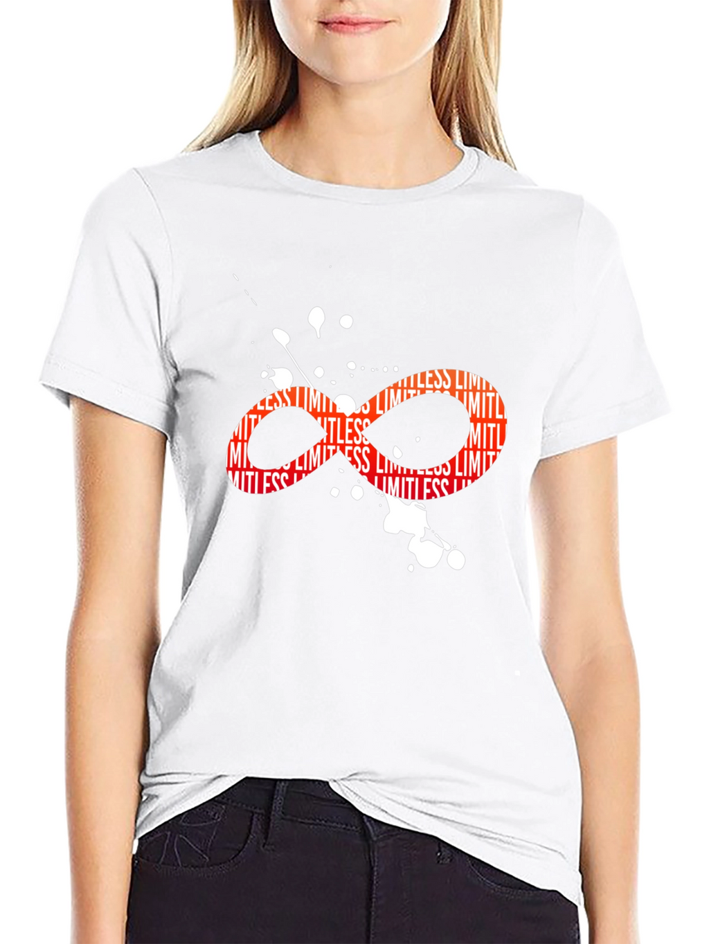 Limitless Infinity Symbol Graphic Black T-Shirt
