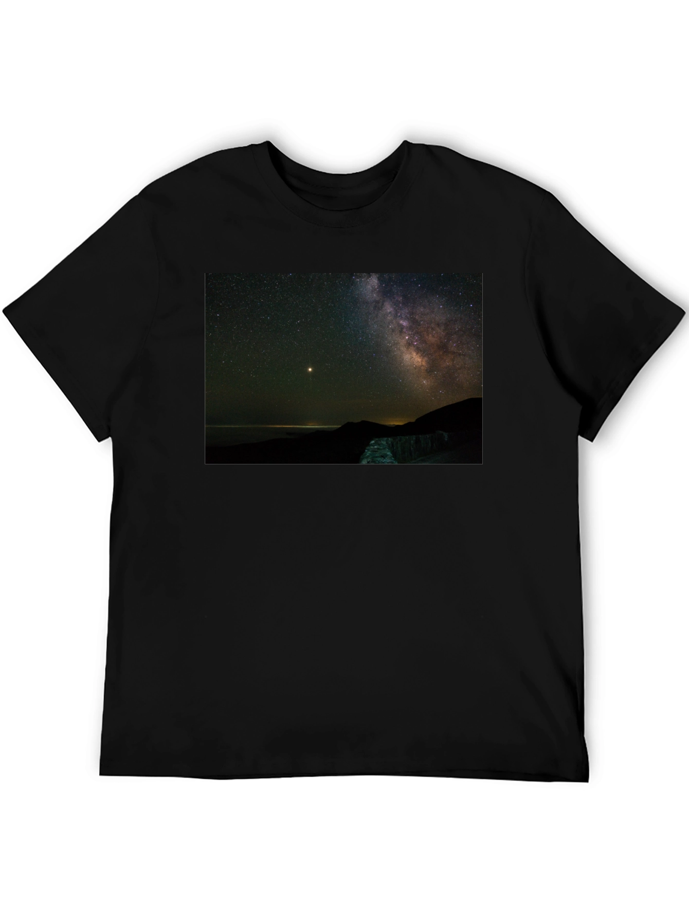 Night Sky Graphic Tee - Stargazing Shirt