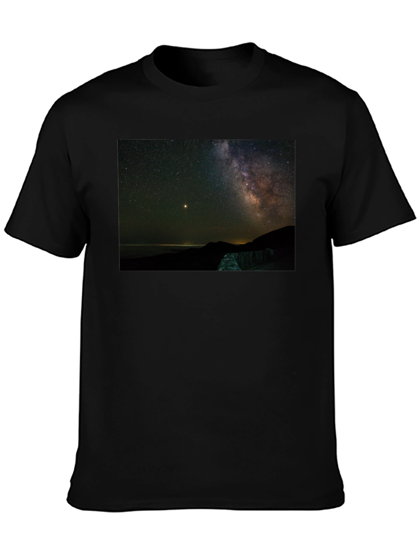 Night Sky Graphic Tee - Stargazing Shirt