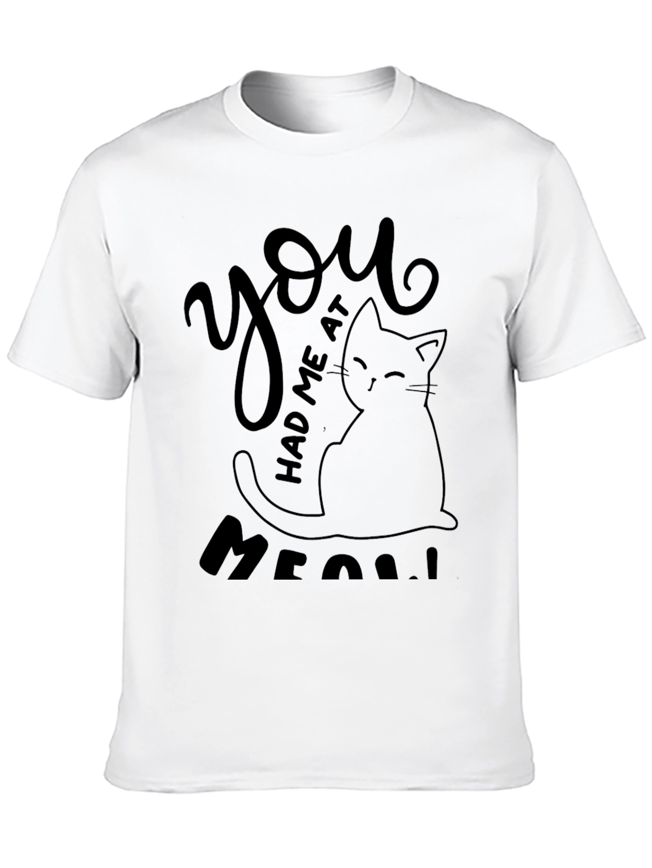 You Had Me At Meow Cat Graphic Tee