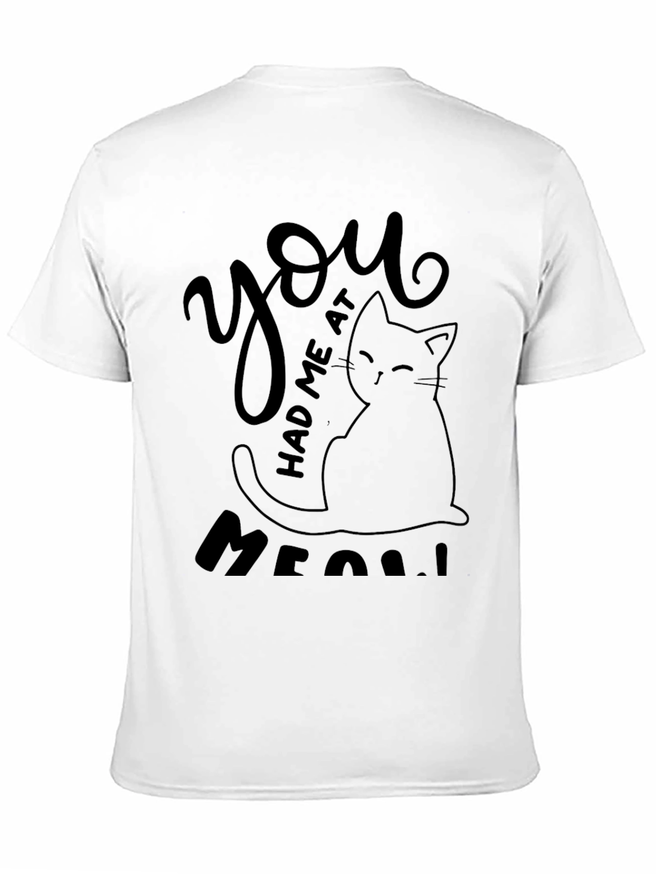 You Had Me At Meow Cat Graphic Tee