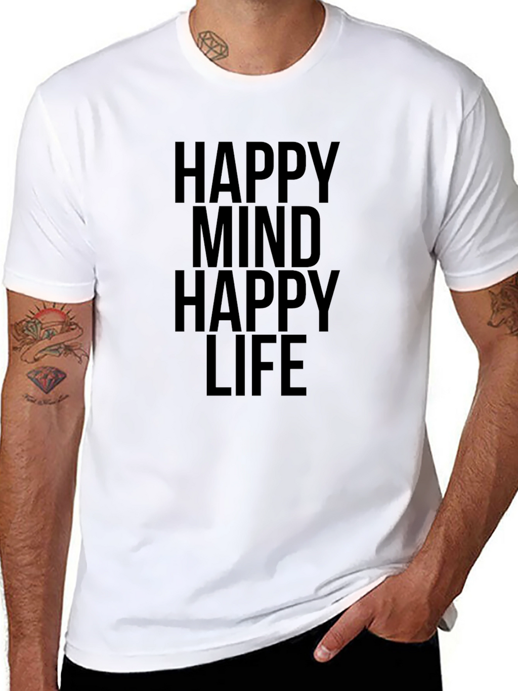 Happy Mind Happy Life Graphic Tee