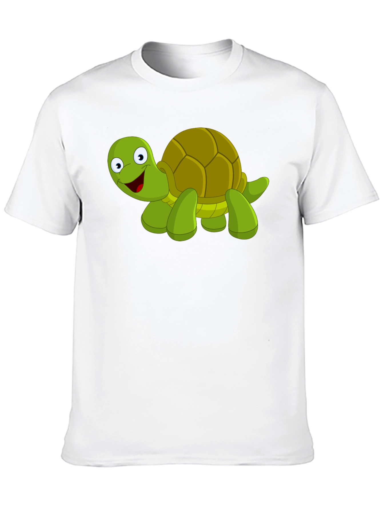 Cartoon Turtle Graphic T-Shirt