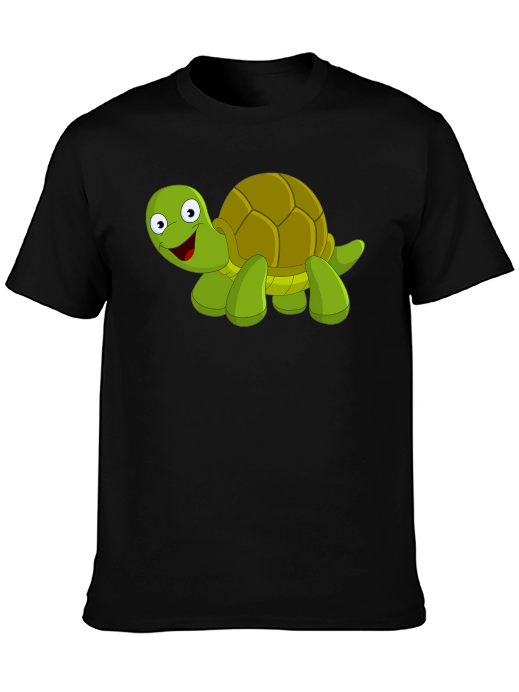 Cartoon Turtle Graphic T-Shirt
