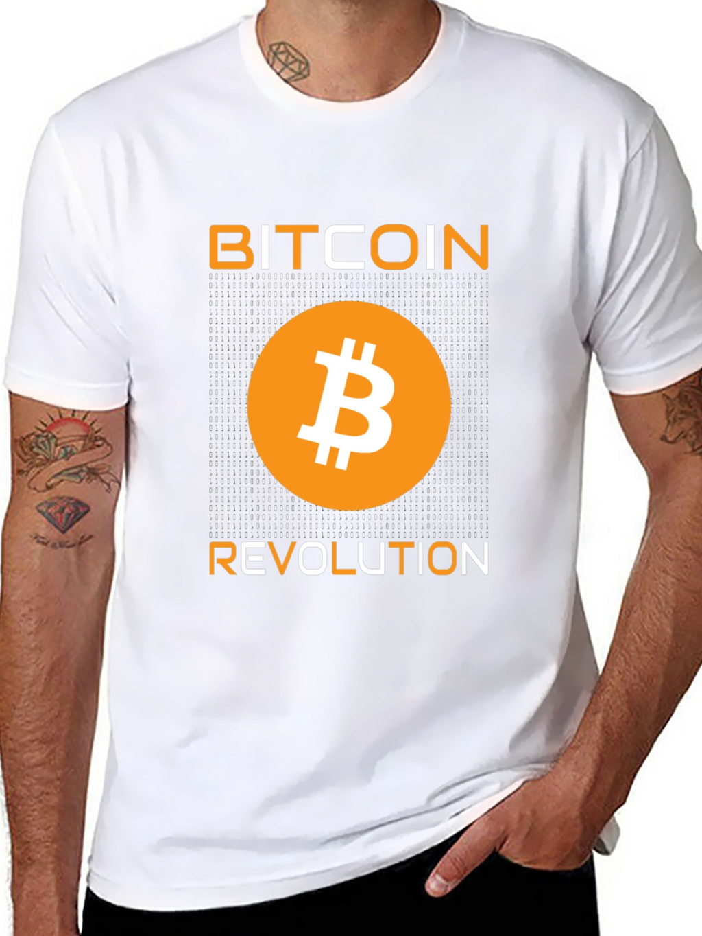 Bitcoin Revolution Graphic T-Shirt - Black