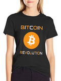 Bitcoin Revolution Graphic T-Shirt - Black