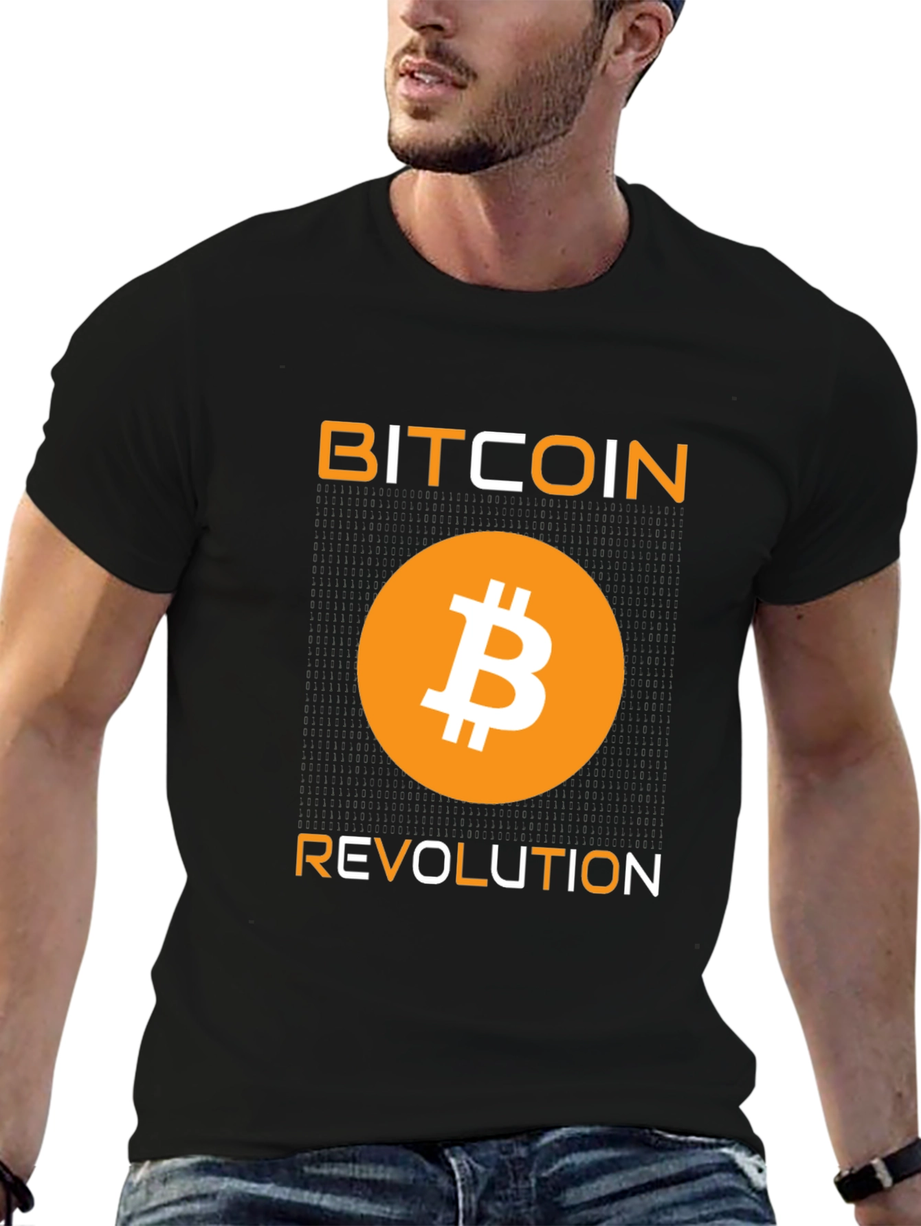Bitcoin Revolution Graphic T-Shirt - Black