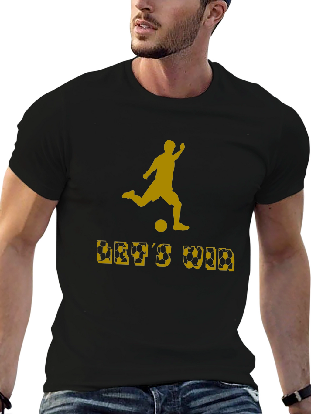 Soccer Lets Win Graphic T-Shirt