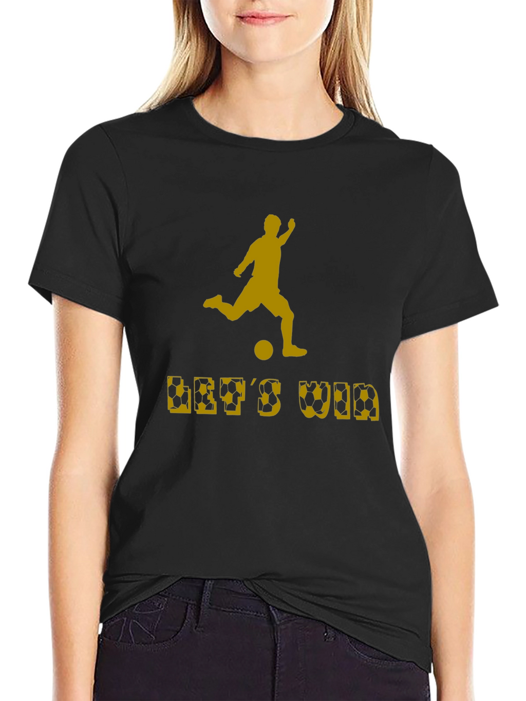 Soccer Lets Win Graphic T-Shirt