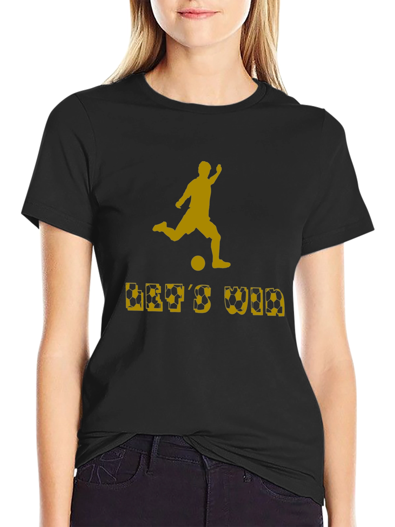 Soccer Lets Win Graphic T-Shirt