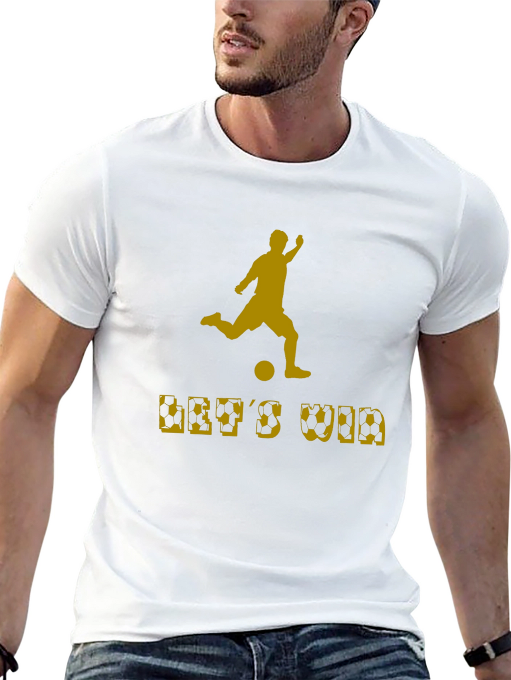 Soccer Lets Win Graphic T-Shirt