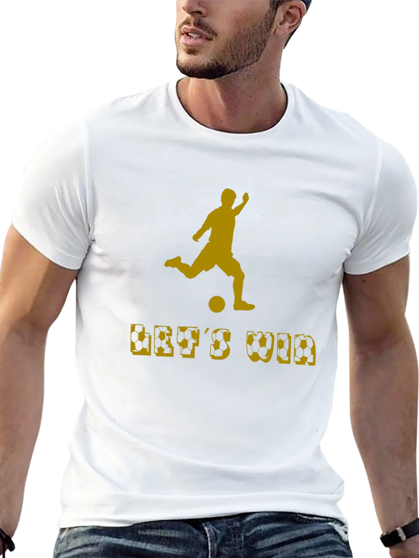 Soccer Lets Win Graphic T-Shirt