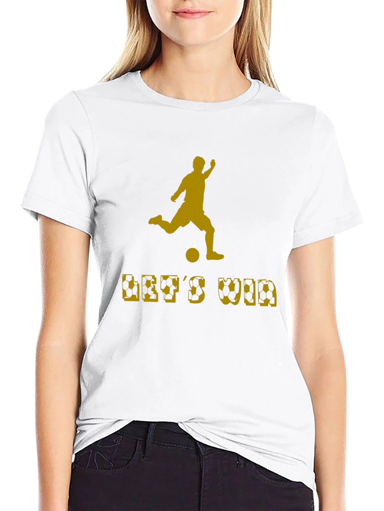 Soccer Lets Win Graphic T-Shirt