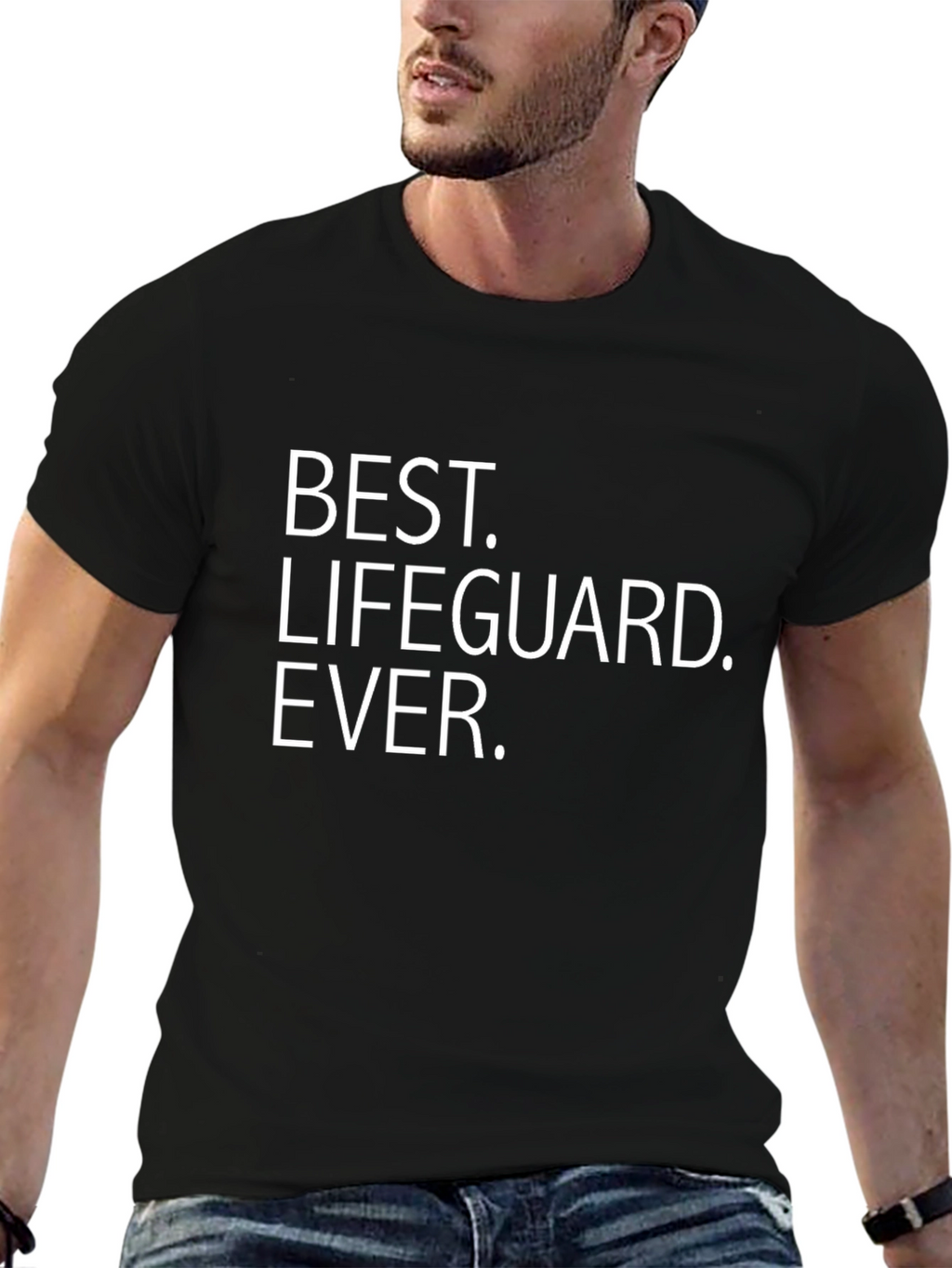 Best Lifeguard Ever Black T-Shirt