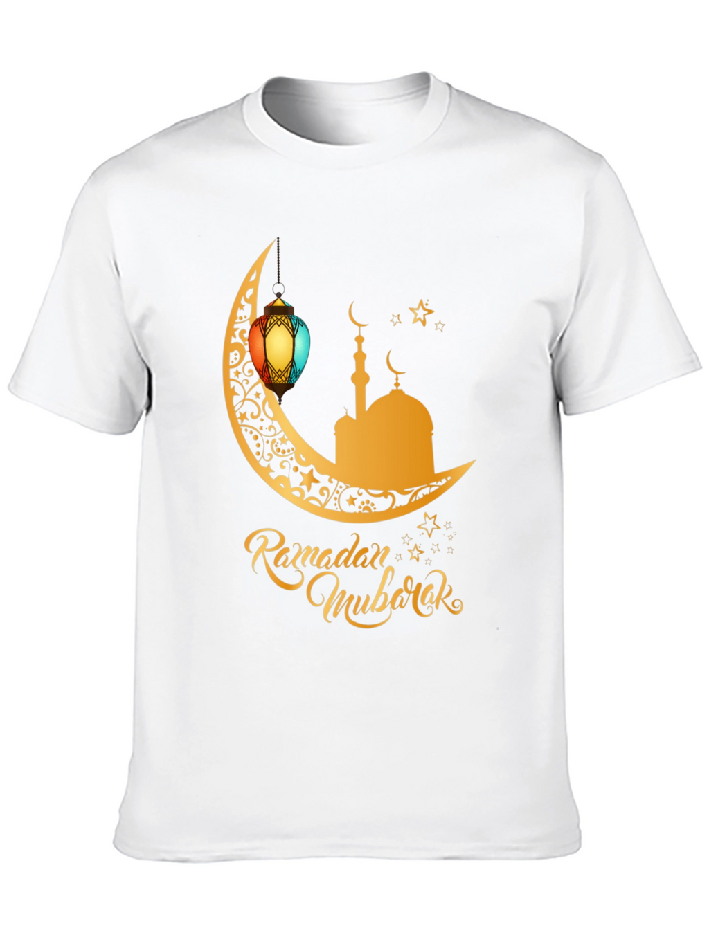 Ramadan Mubarak T-Shirt - Festive Moon Design