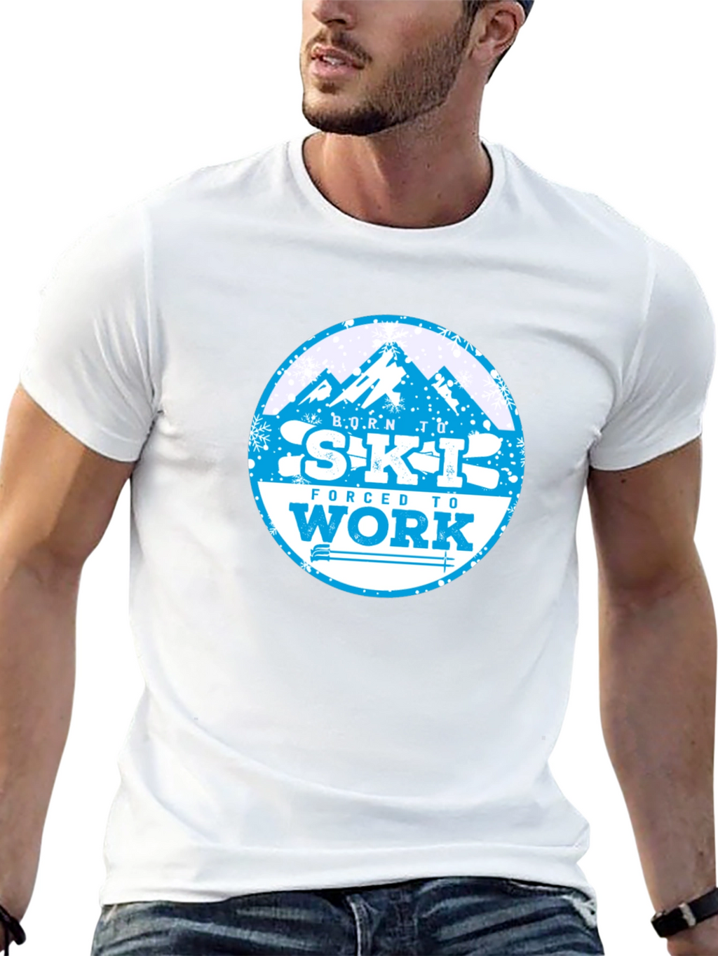 Born to Ski T-Shirt - Mountain Graphic Tee