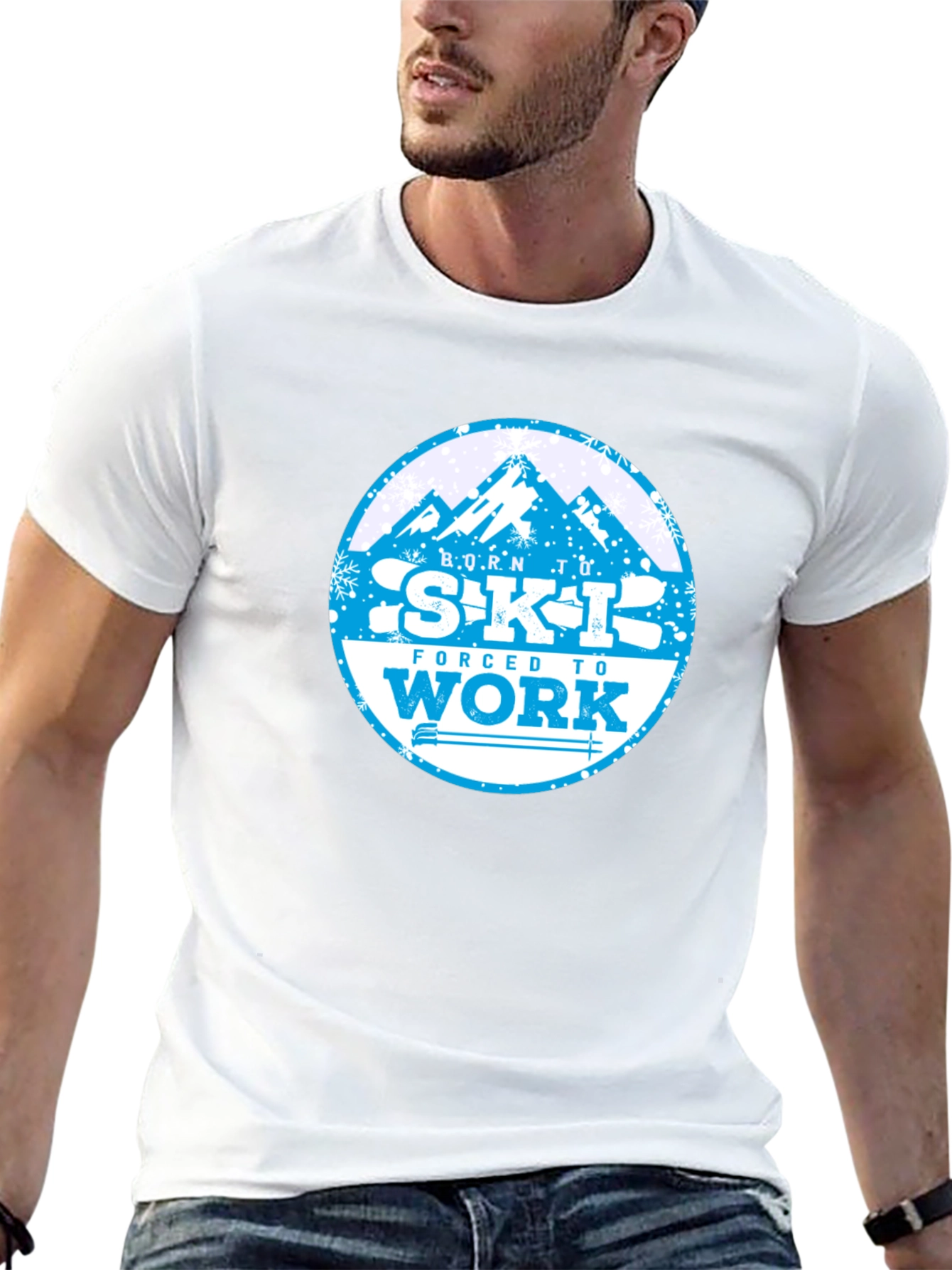 Born to Ski T-Shirt - Mountain Graphic Tee
