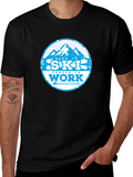 Born to Ski T-Shirt - Mountain Graphic Tee
