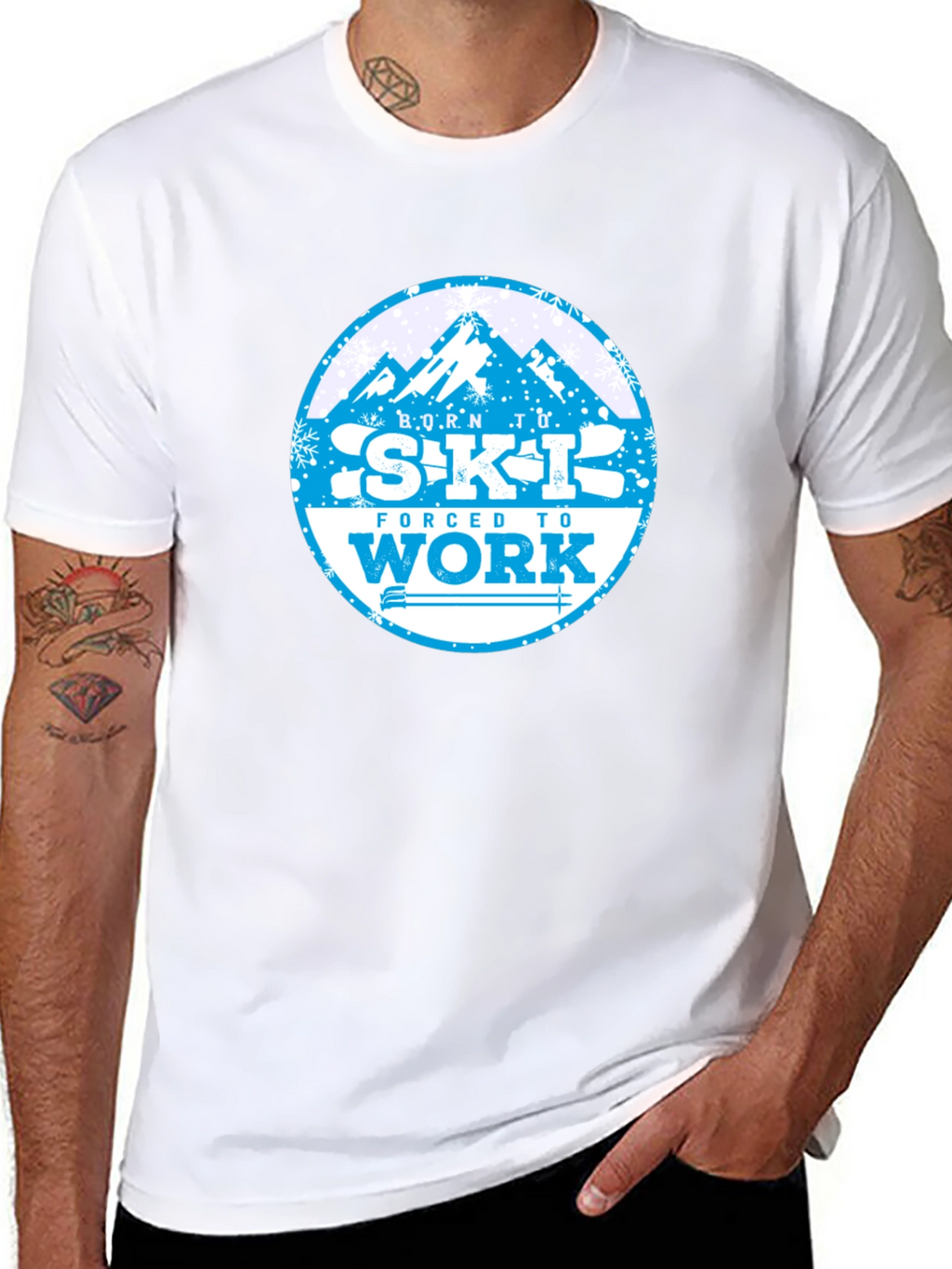 Born to Ski T-Shirt - Mountain Graphic Tee