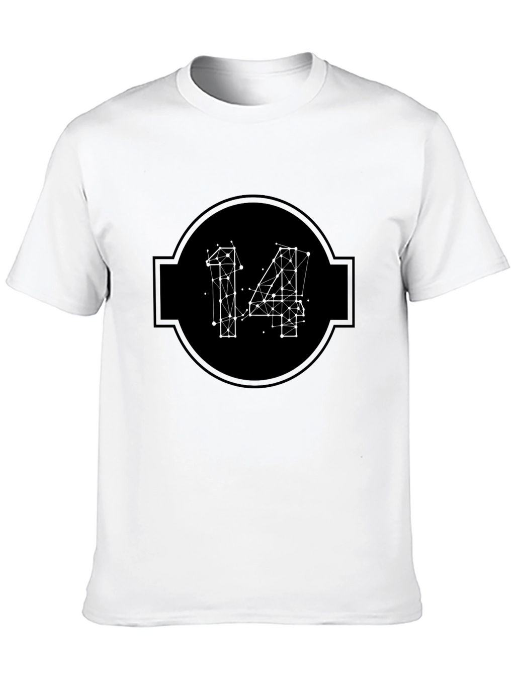 Geometric 14 Black T-Shirt