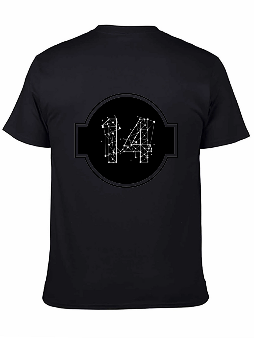 Geometric 14 Black T-Shirt