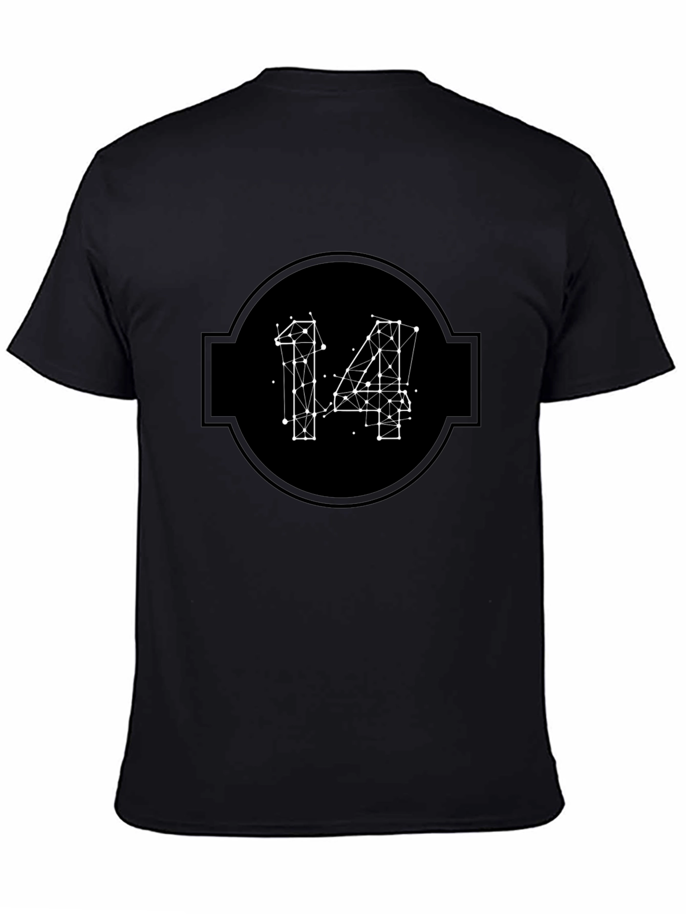 Geometric 14 Black T-Shirt