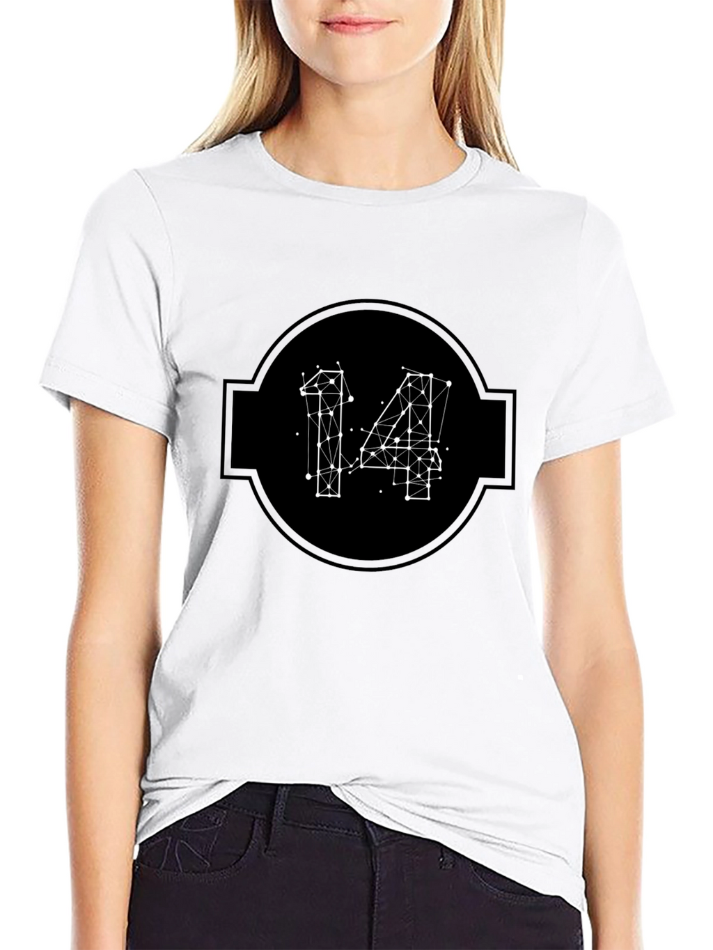 Geometric 14 Black T-Shirt