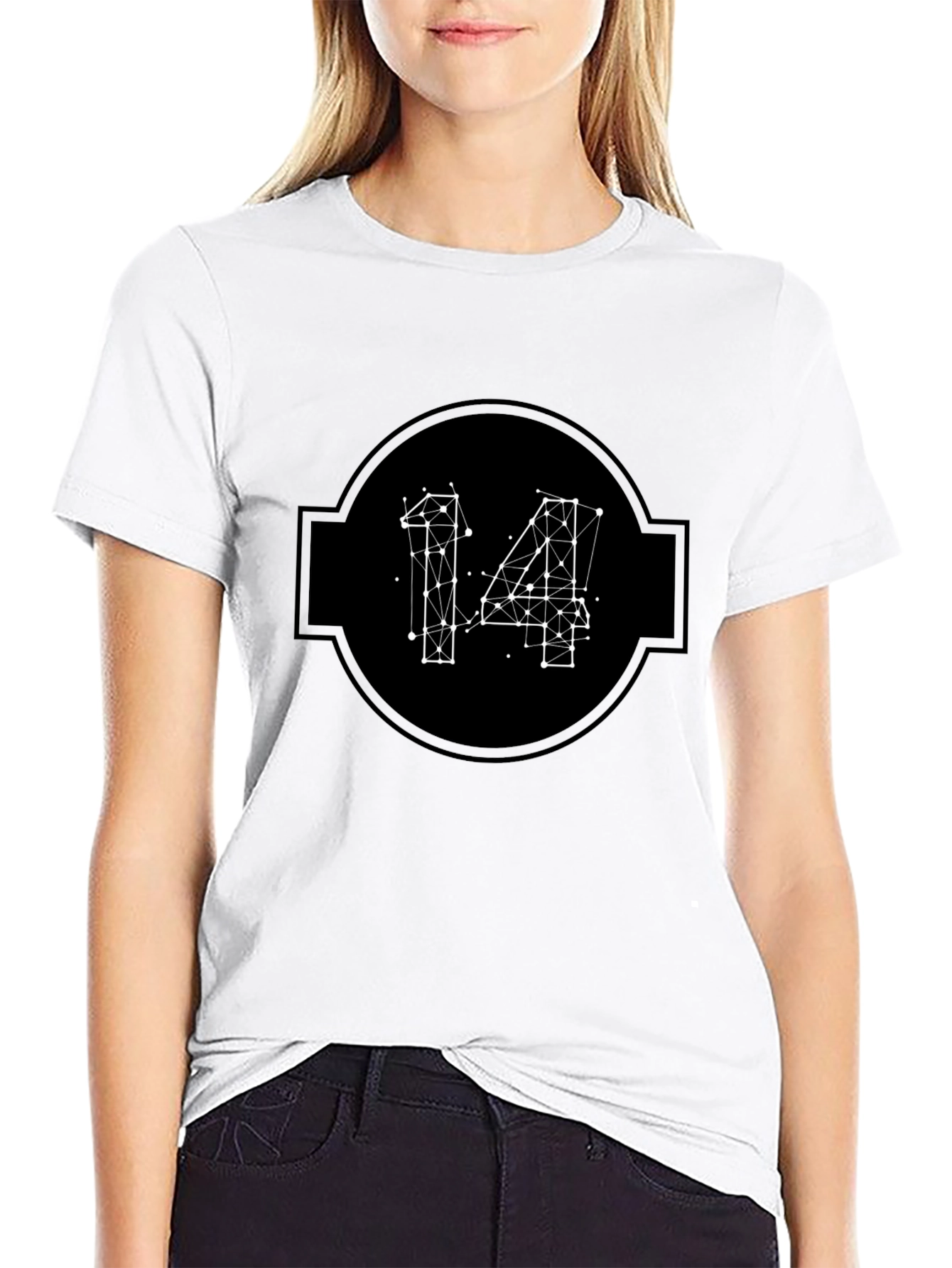 Geometric 14 Black T-Shirt
