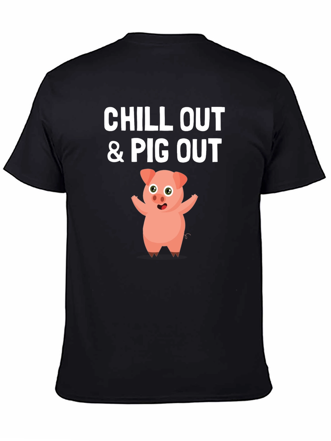 Chill Out & Pig Out Graphic T-Shirt
