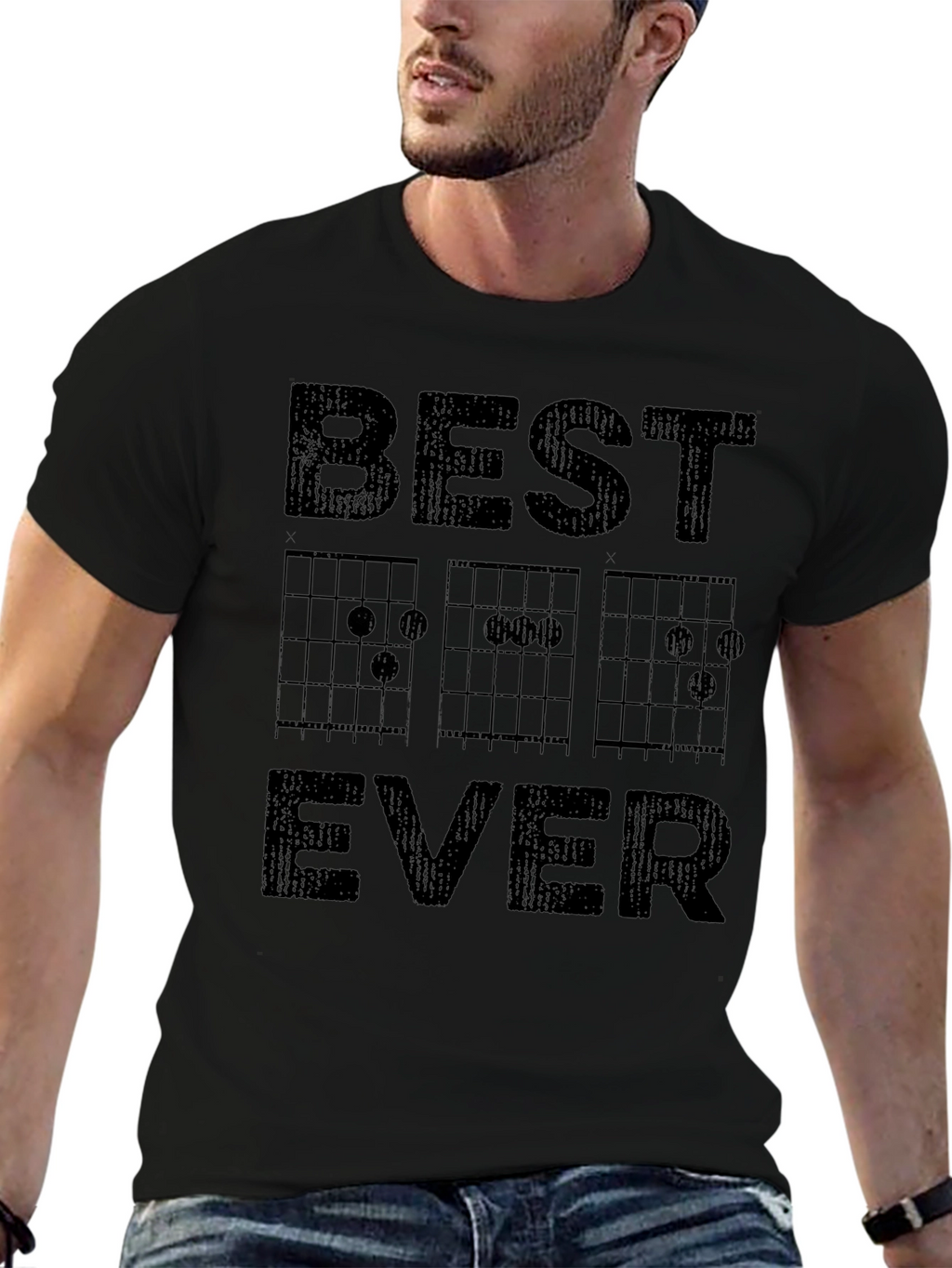 Best Dad Ever Guitar Chord T-Shirt