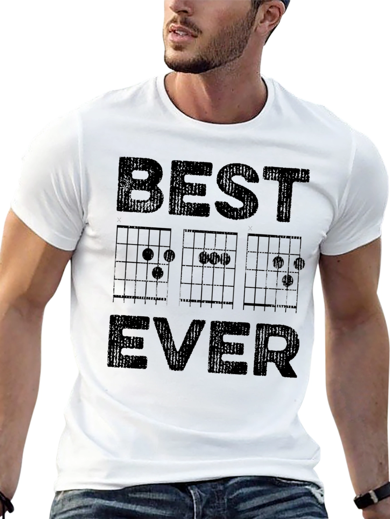 Best Dad Ever Guitar Chord T-Shirt