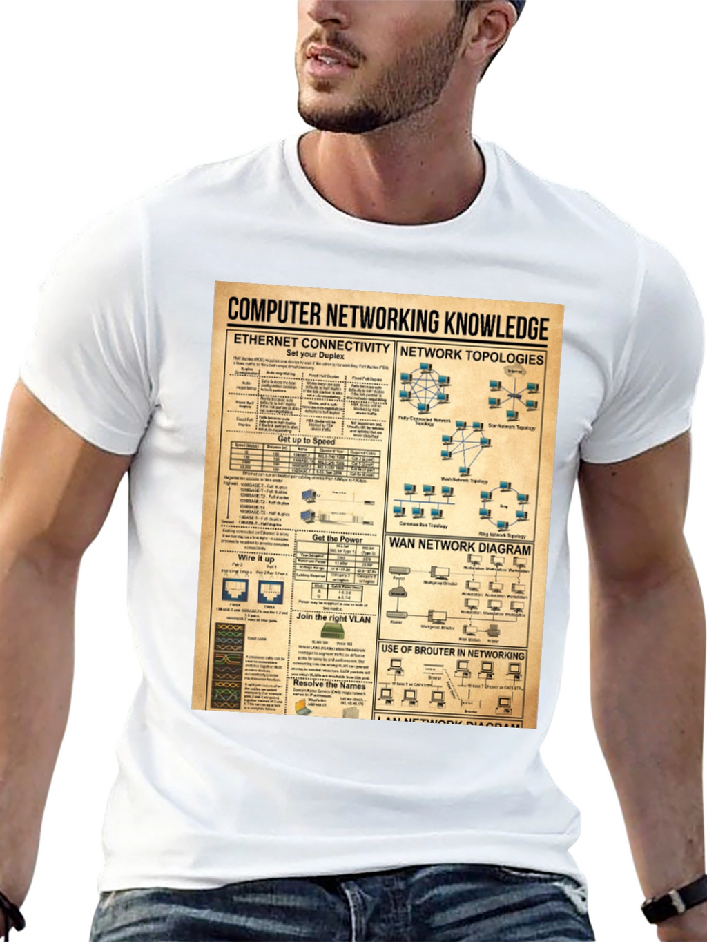 Computer Networking Knowledge Black T-Shirt