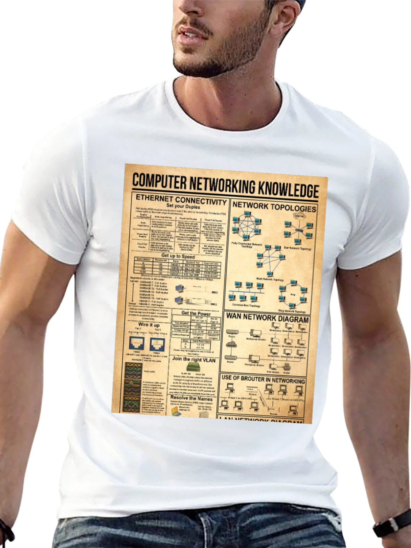 Computer Networking Knowledge Black T-Shirt