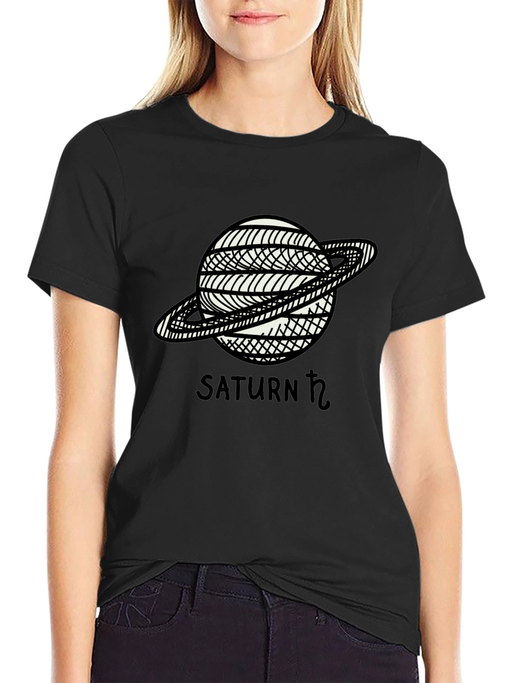 Saturn Graphic T-Shirt - Celestial Style