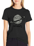 Saturn Graphic T-Shirt - Celestial Style