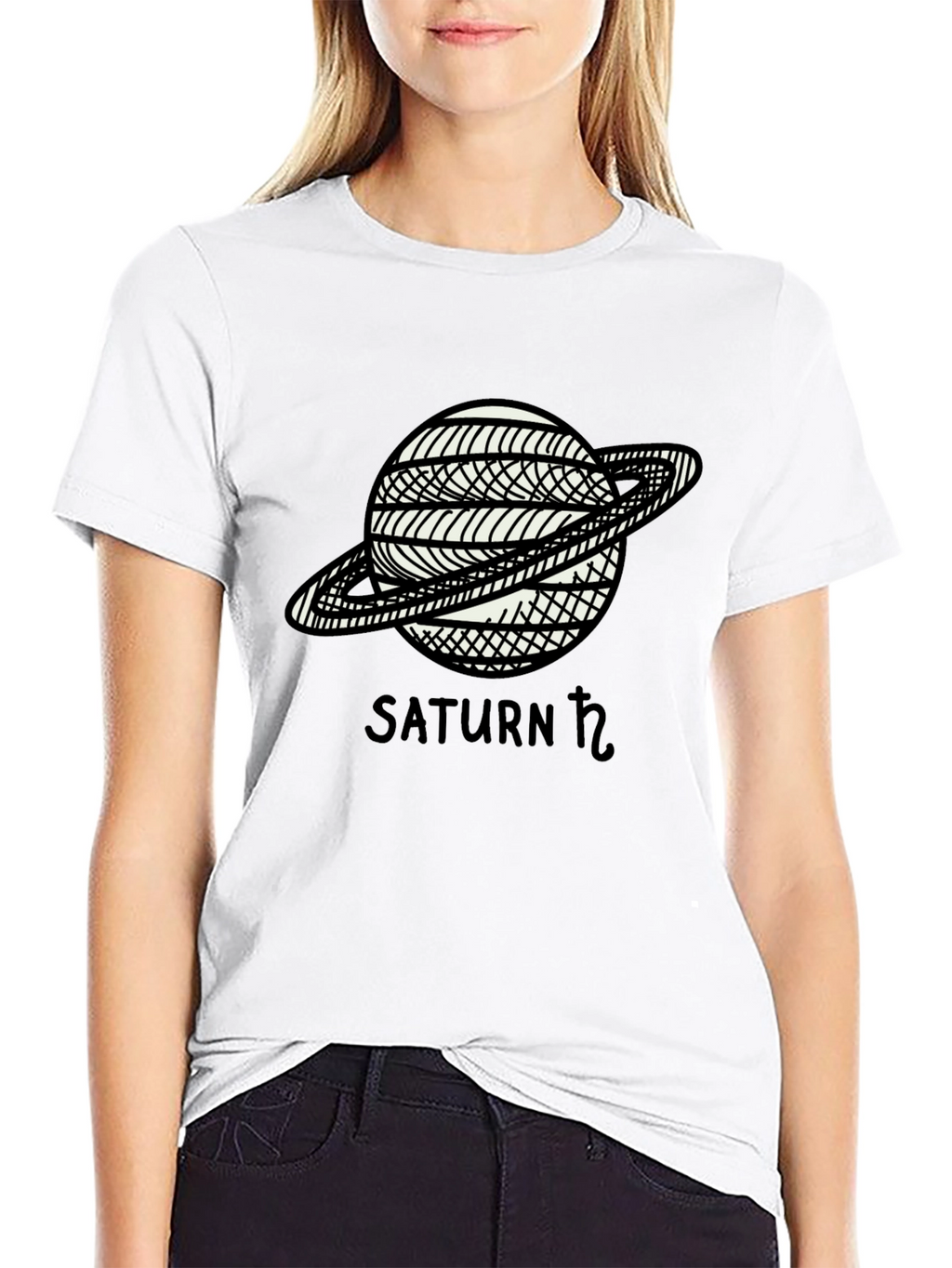 Saturn Graphic T-Shirt - Celestial Style