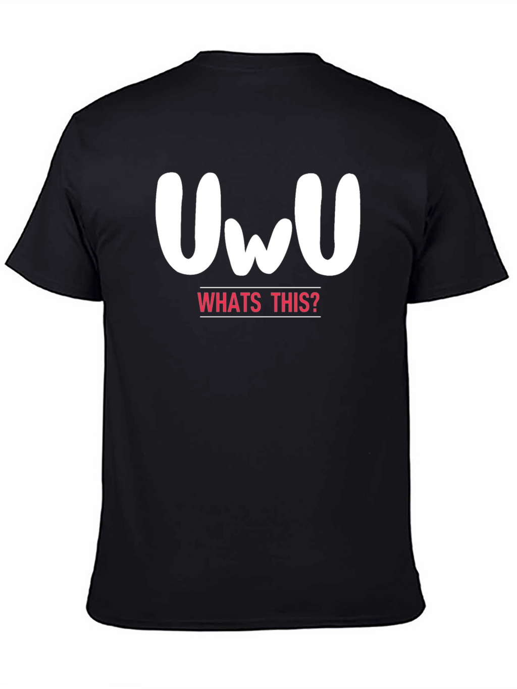 UwU Whats This? Black Graphic Tee