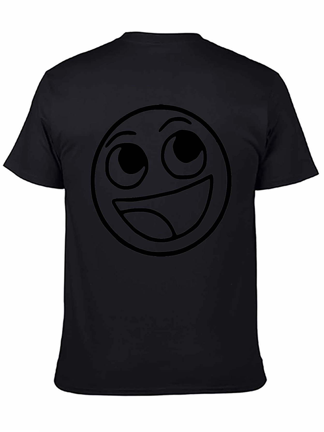 Laughing Emoji Black T-Shirt - Express Yourself!