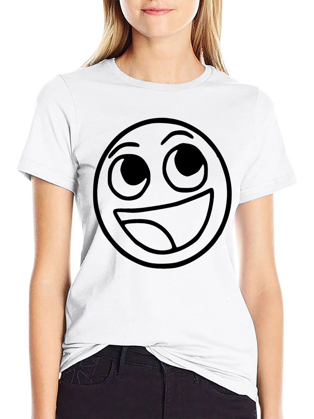 Laughing Emoji Black T-Shirt - Express Yourself!