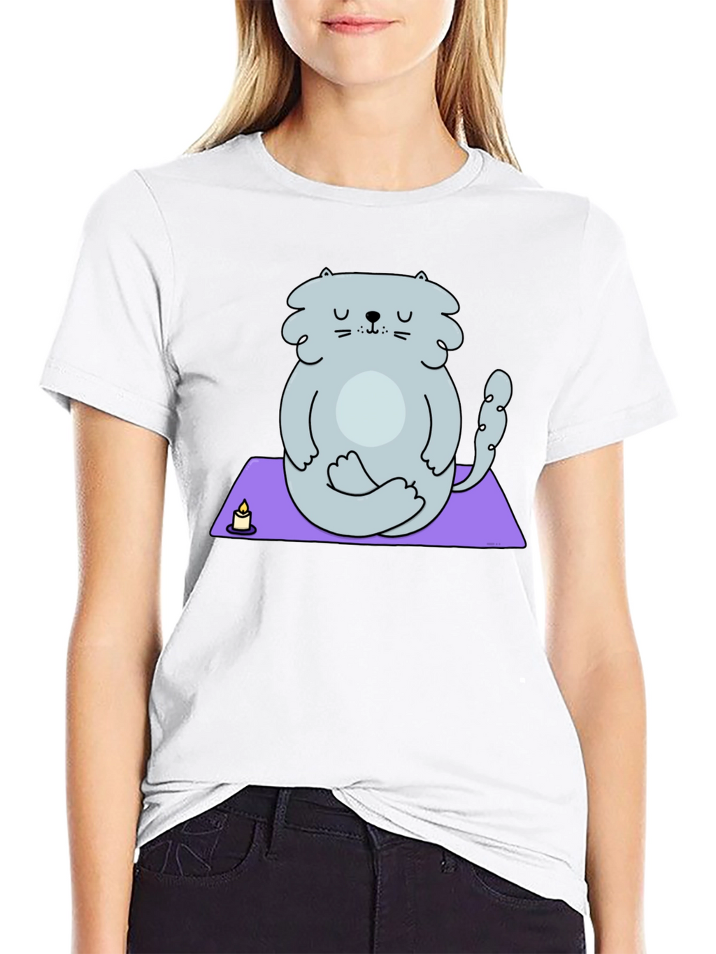 Zen Cat Yoga Meditation T-Shirt