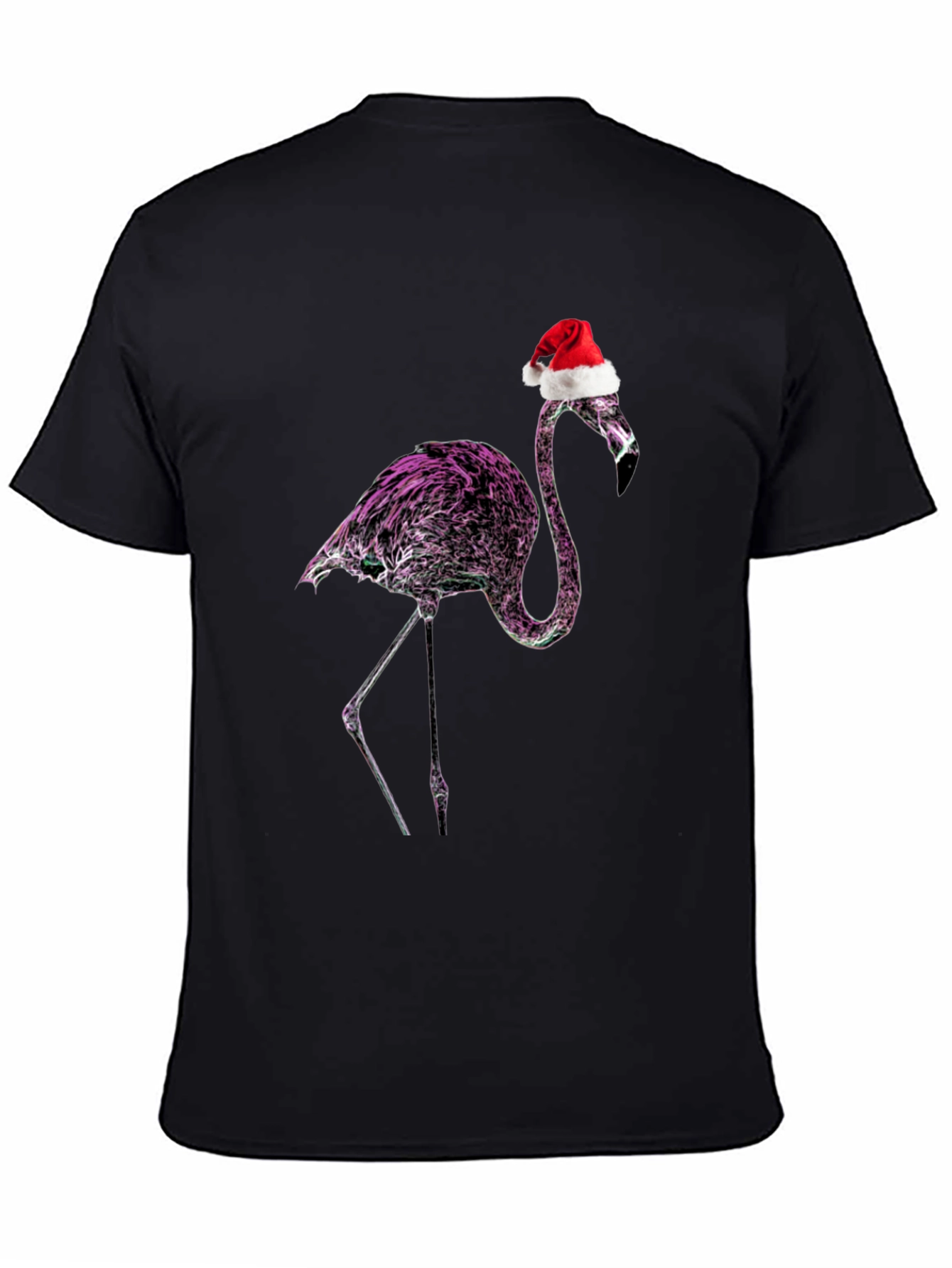 Flamingo Santa T-Shirt