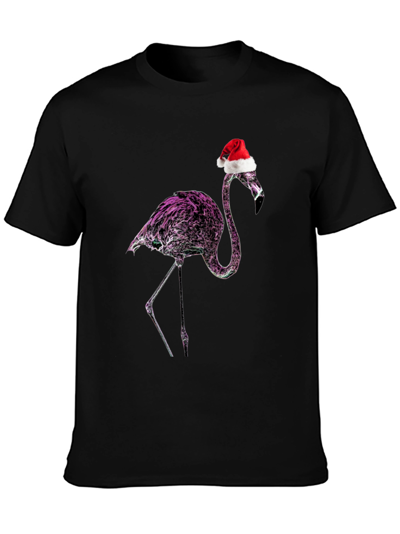 Flamingo Santa T-Shirt