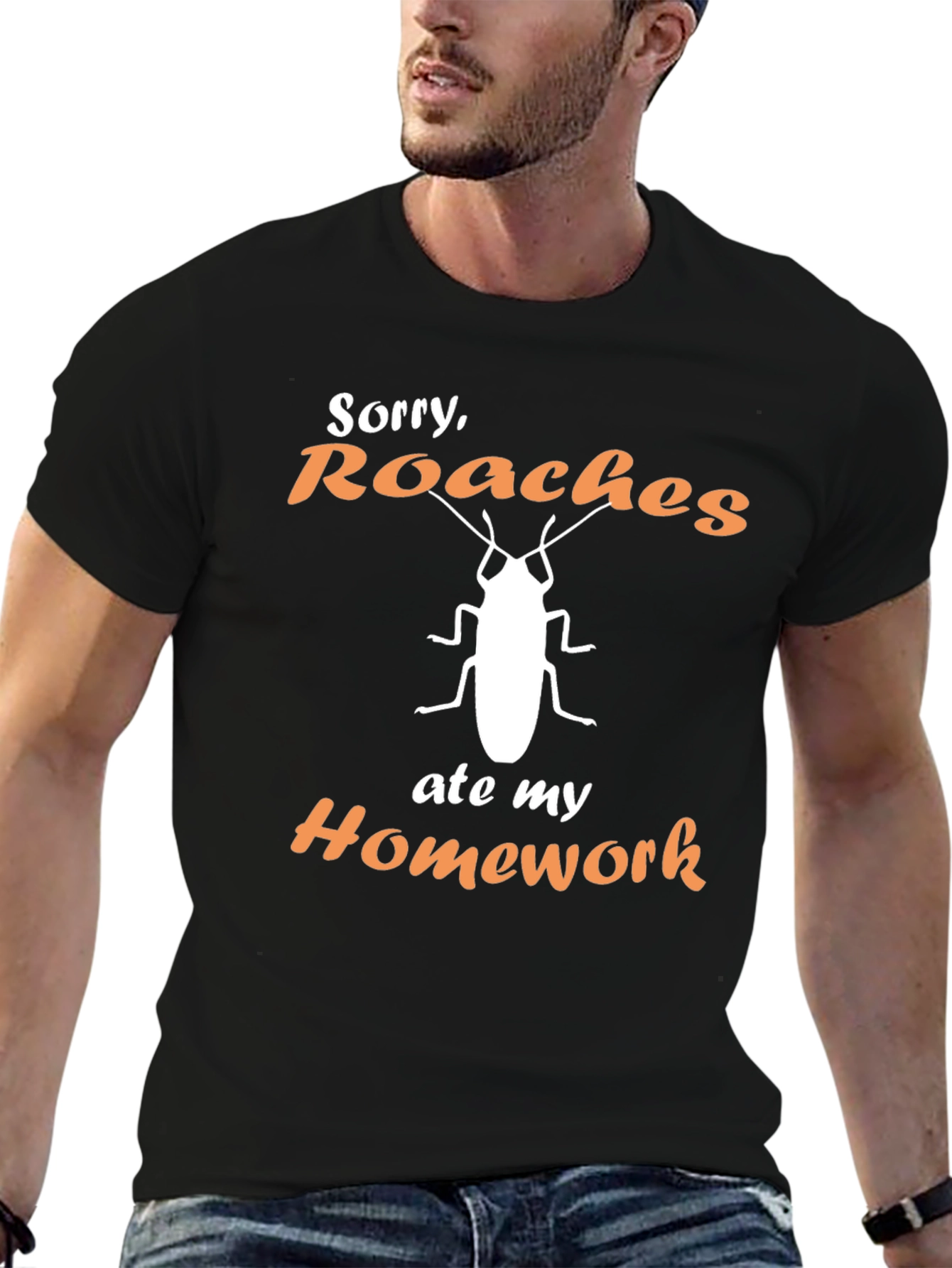 Roaches Ate My Homework Graphic T-Shirt