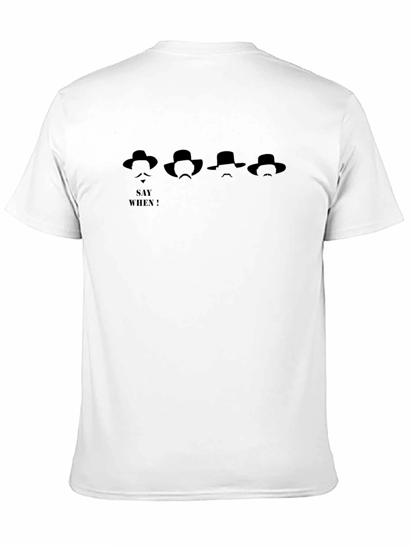 Say When Black T-Shirt Western Graphic Tee