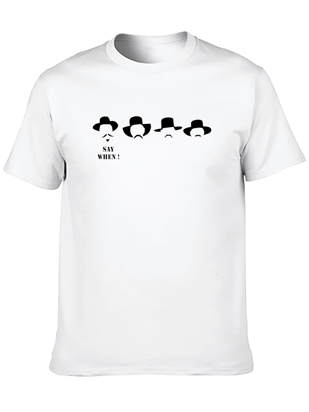 Say When Black T-Shirt Western Graphic Tee