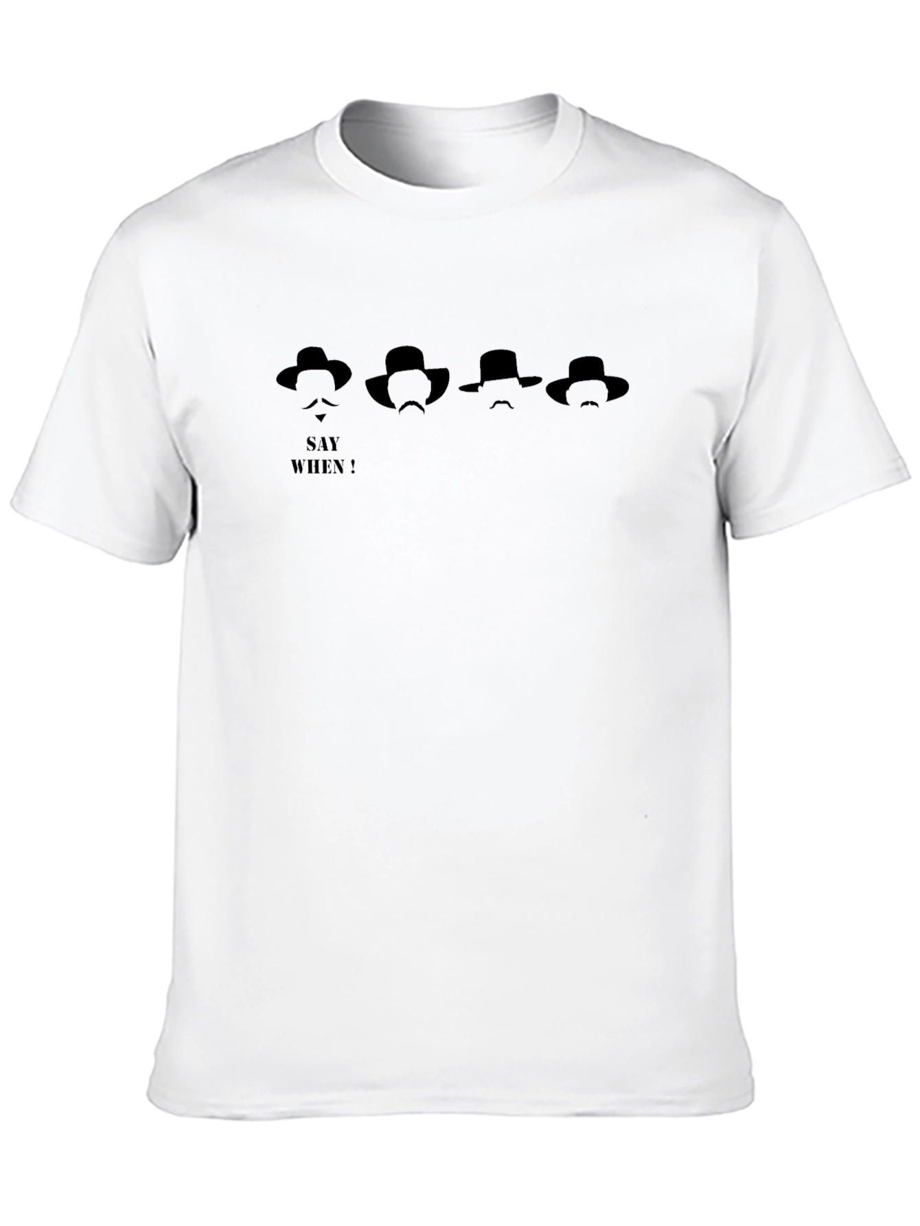 Say When Black T-Shirt Western Graphic Tee
