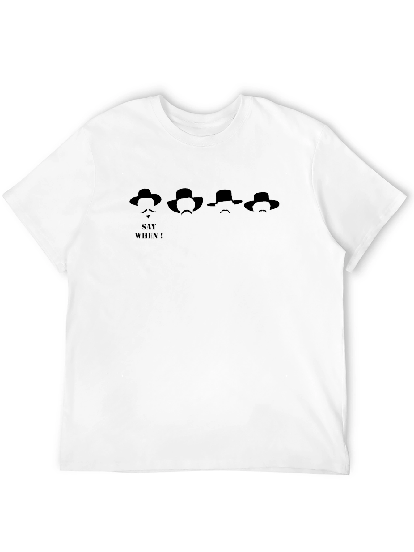 Say When Black T-Shirt Western Graphic Tee