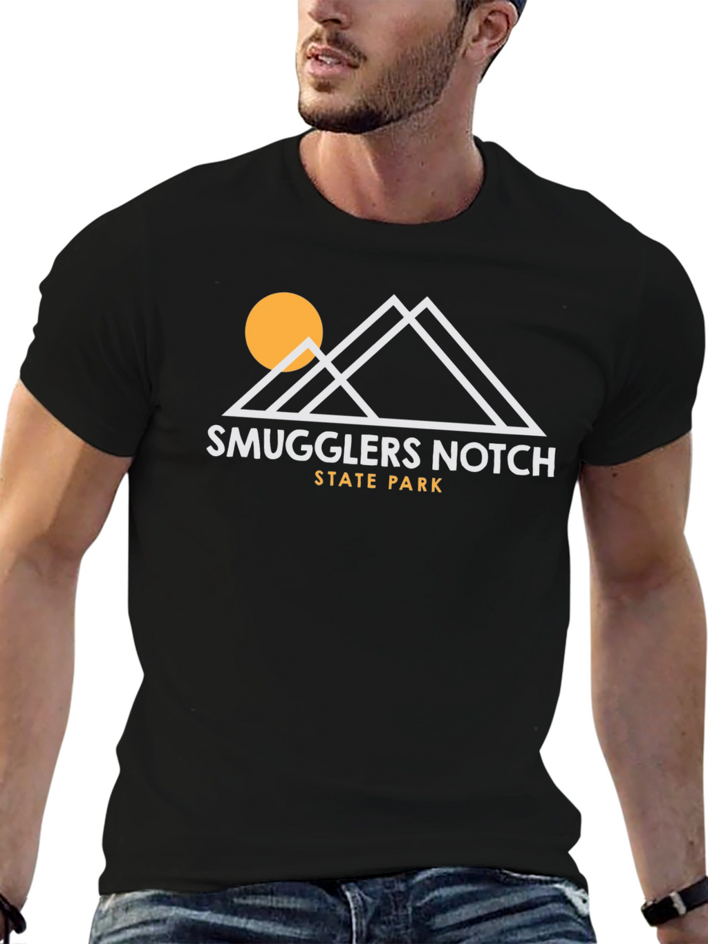 Smugglers Notch State Park Black T-Shirt